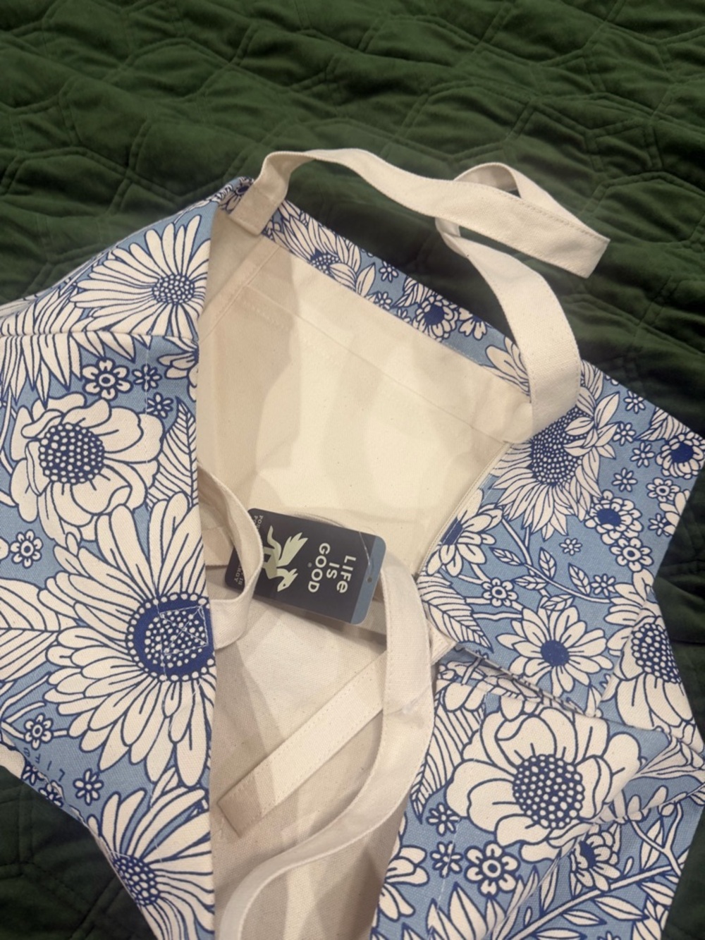 Life is Good tote and zipper pouch set - Picture 3 of 3